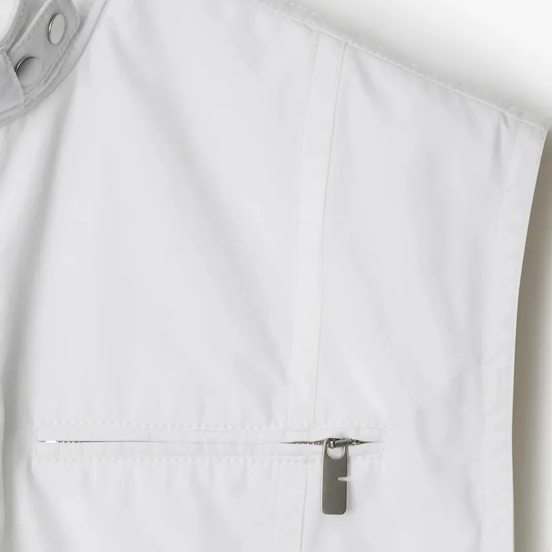 Burberry Half zip Cotton Tank Top-4
