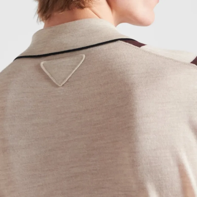 PRADA SS24 Polo Shirt Men's White-4
