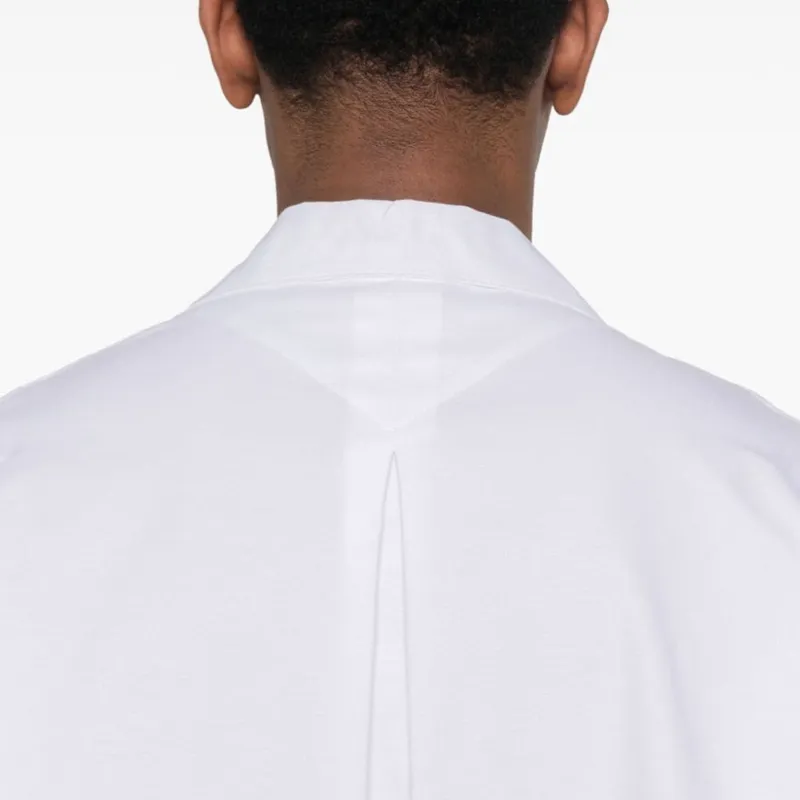 KENZO Logo Patch Collared Short Sleeve Shirt-4