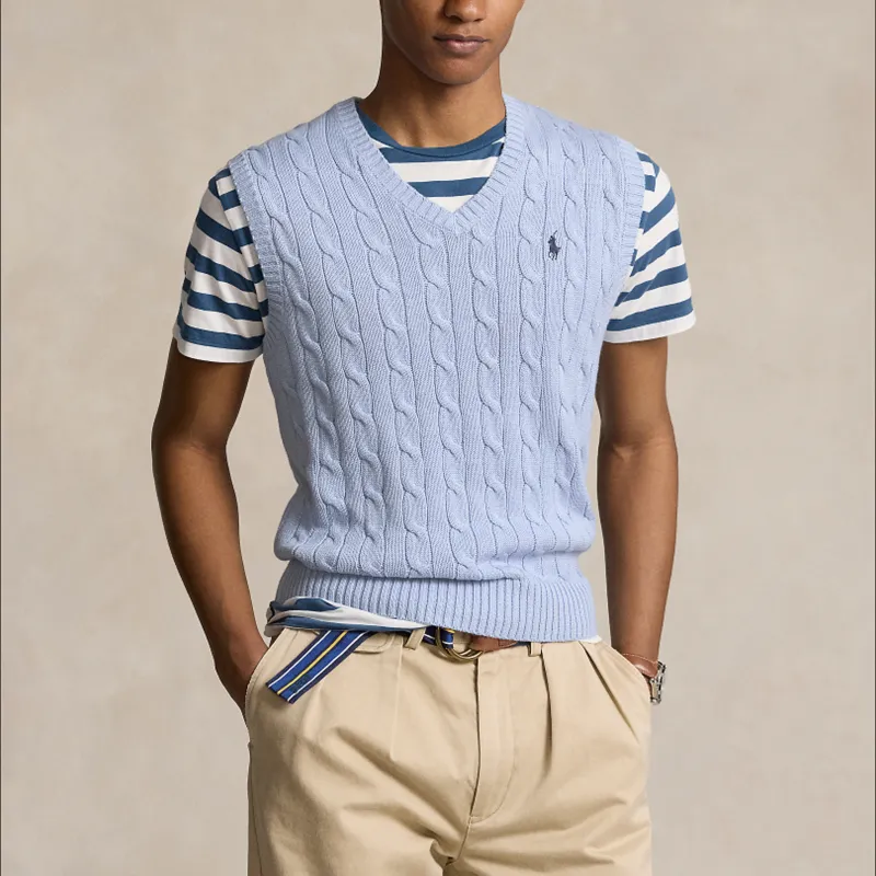 Polo Ralph Lauren SS24 Tank Top Men's Hyacinth Blue-2