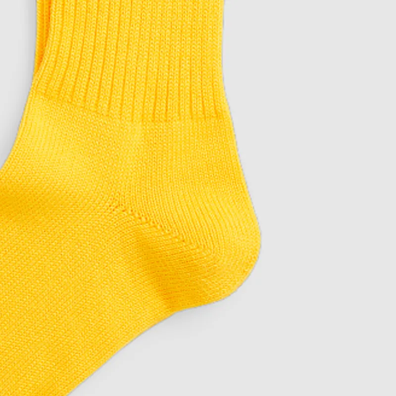 Polo Ralph Lauren SS24 Mid-Calf Socks Men's 1 Pack Bright Yellow-3