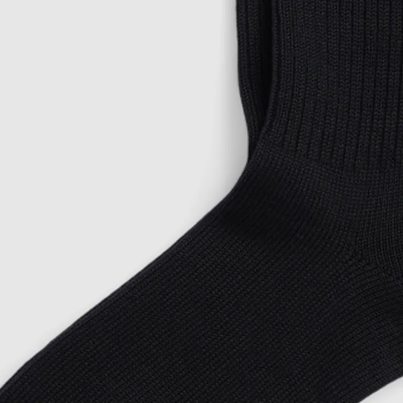 Polo Ralph Lauren SS24 Mid-Calf Socks Men's 1 Pack Black-4