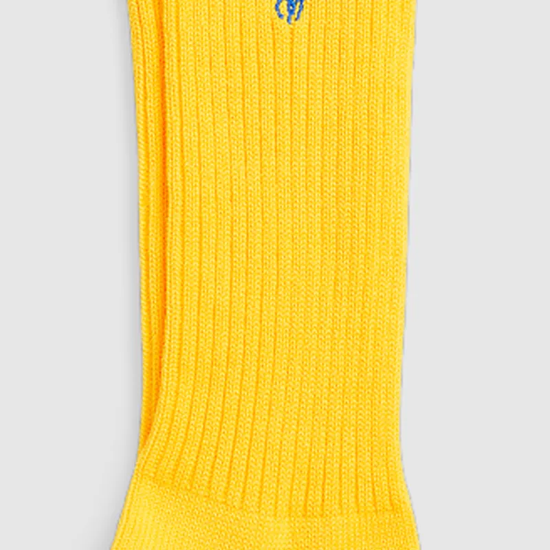 Polo Ralph Lauren SS24 Mid-Calf Socks Men's 1 Pack Bright Yellow-2