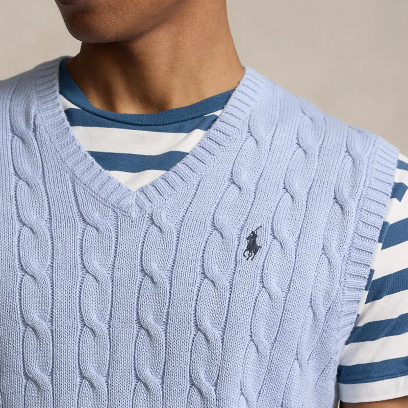 Polo Ralph Lauren SS24 Tank Top Men's Hyacinth Blue-5