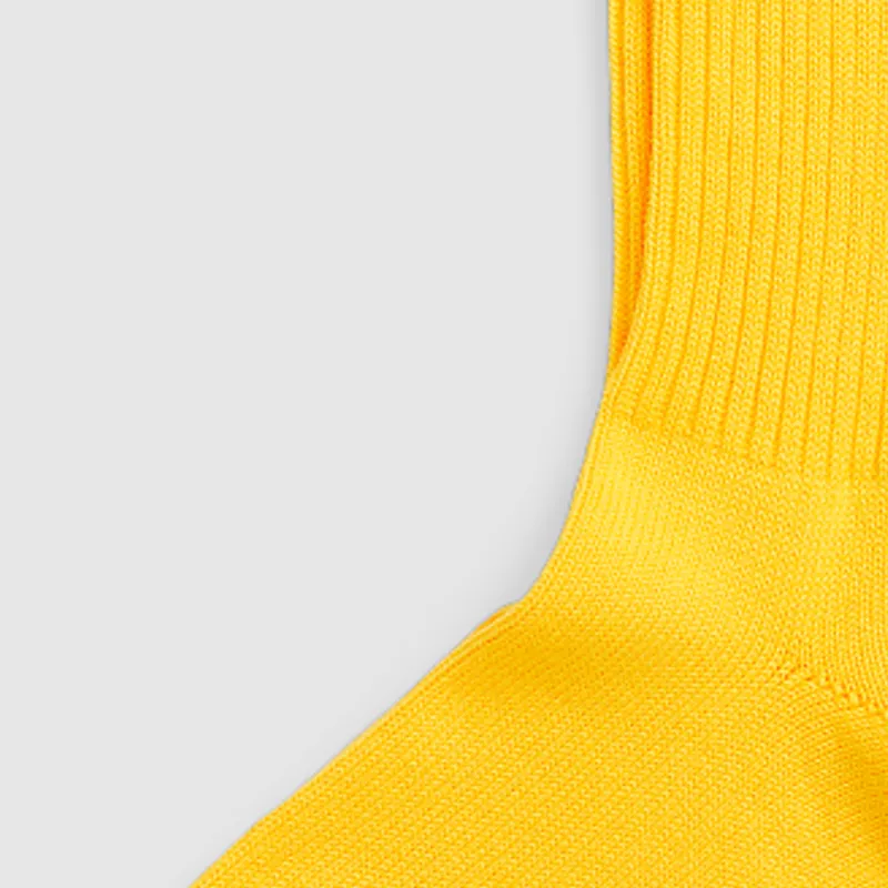 Polo Ralph Lauren SS24 Mid-Calf Socks Men's 1 Pack Bright Yellow-5