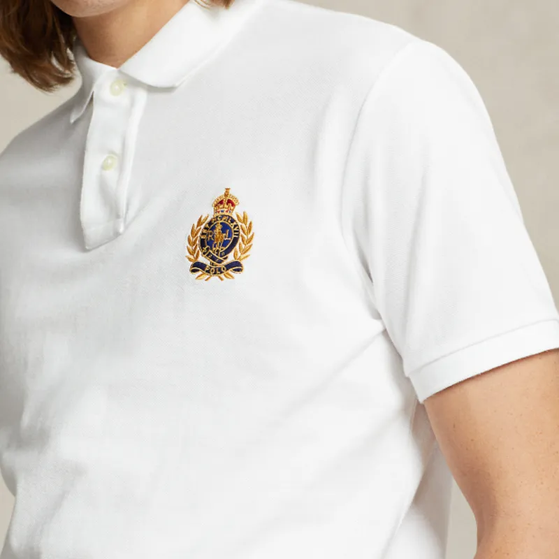 Polo Ralph Lauren Triple Pony embroidered Cotton Polo Shirt-3