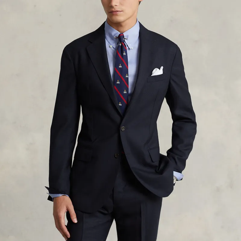 Polo Ralph Lauren SS24 Business Suit Coat Men's Dark Blue-3