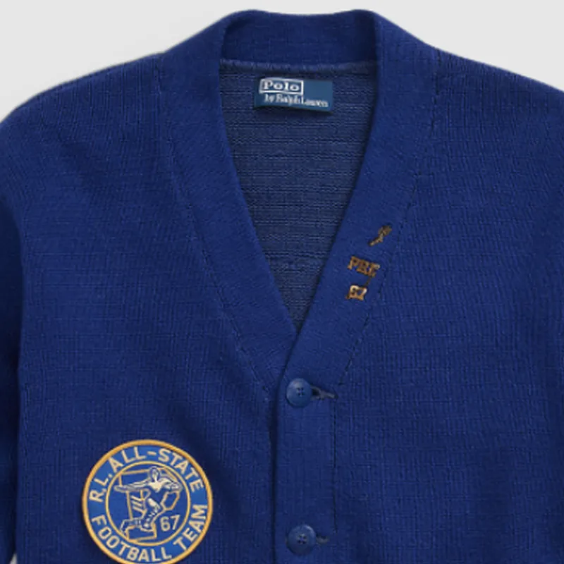 Polo Ralph Lauren Varsity Patchwork Cardigan-5