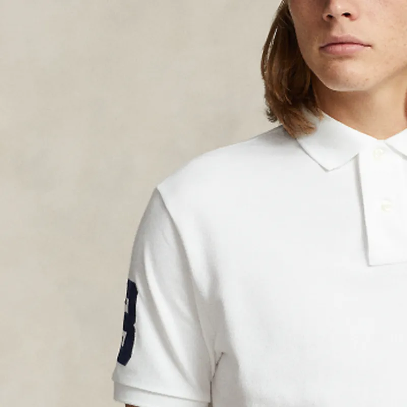 Polo Ralph Lauren Triple Pony embroidered Cotton Polo Shirt-5