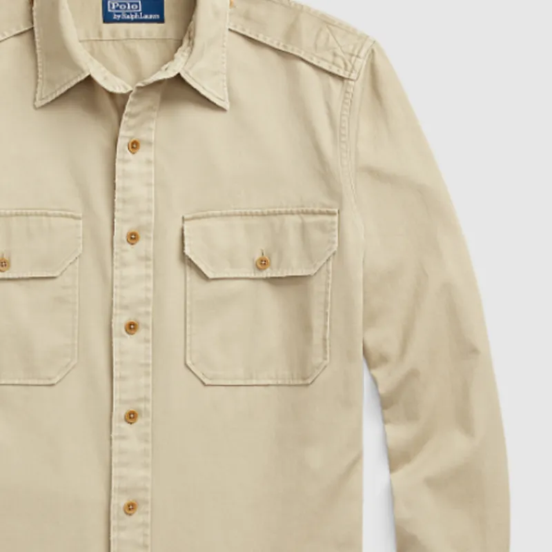 Polo Ralph Lauren SS24 Shirt Men's Khaki-6