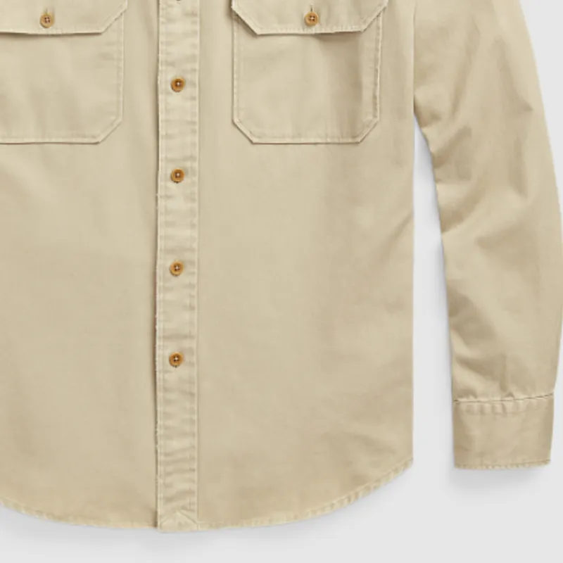 Polo Ralph Lauren SS24 Shirt Men's Khaki-5