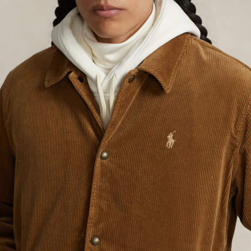 Polo Ralph Lauren SS24 Jackets Coats Men's Brown Yellow-5