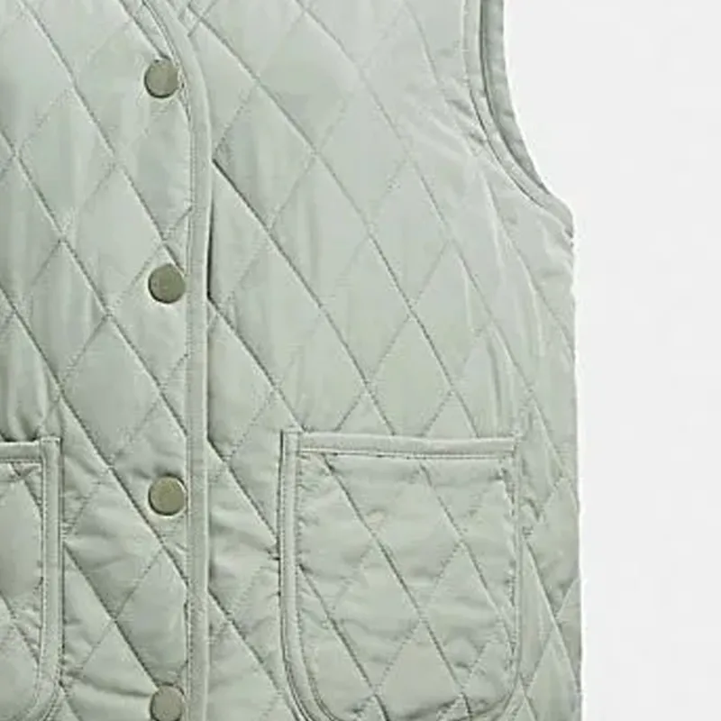 COACH Vests Women's Green-3