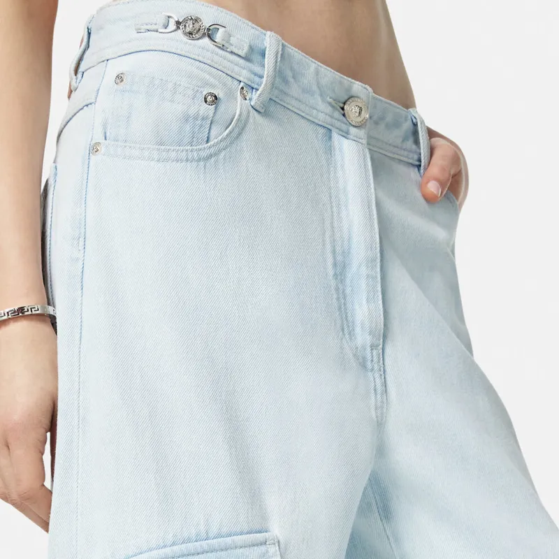 VERSACE Denim Pants 'Light Blue Ice'-4