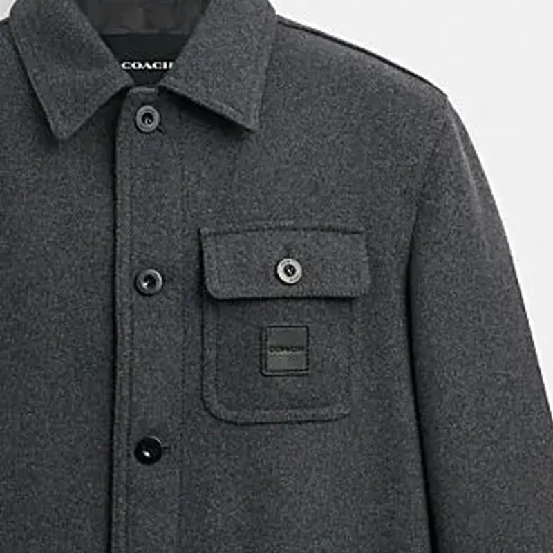 COACH SS24 Jackets & Coats Men's Charcoal Black-3
