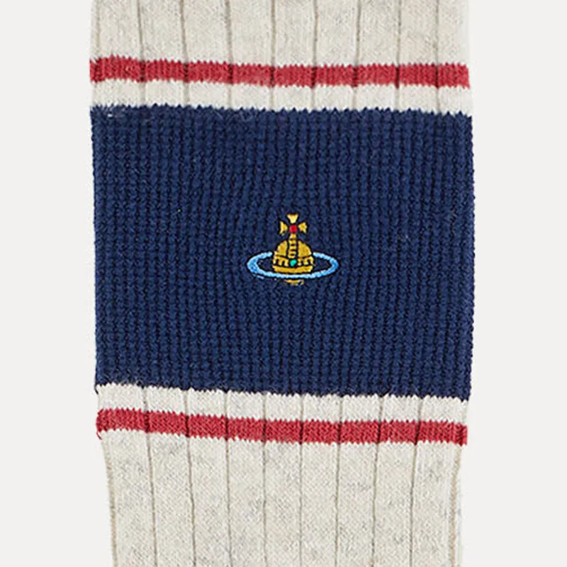 Vivienne Westwood SS24 Mid-Calf Socks Women's 1 Pack White-2