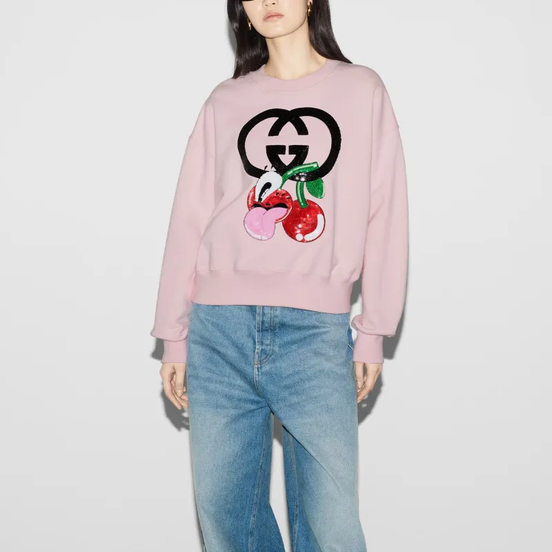 GUCCI SS24 Sweatshirt Women's Pink-4
