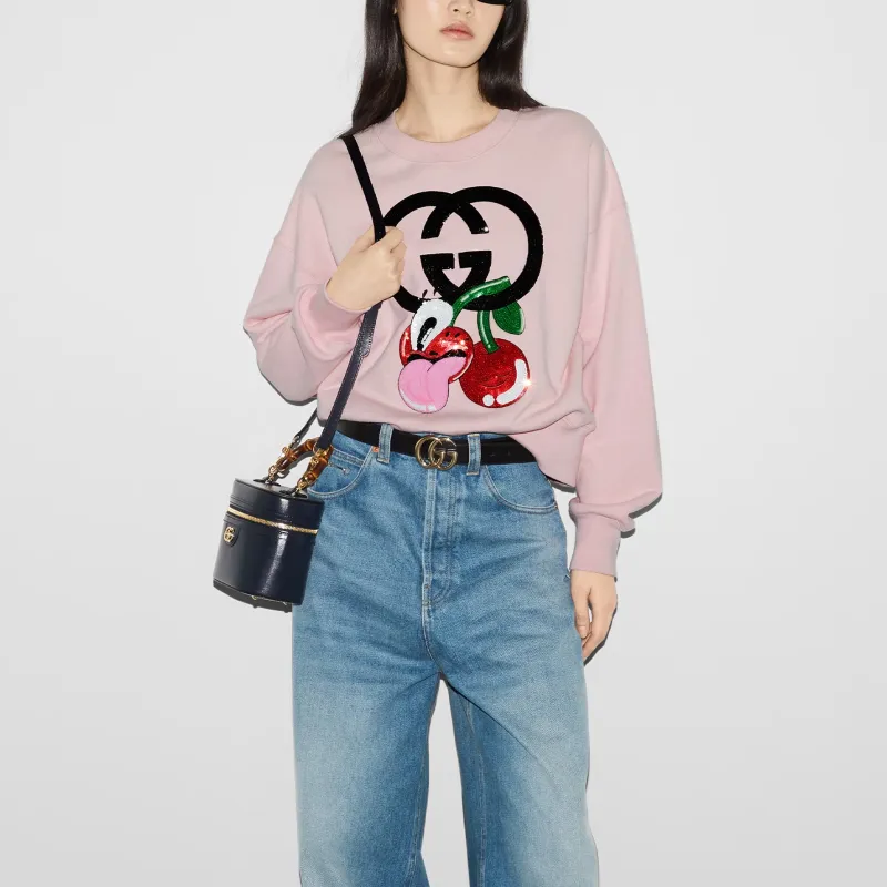 GUCCI SS24 Sweatshirt Women's Pink-2