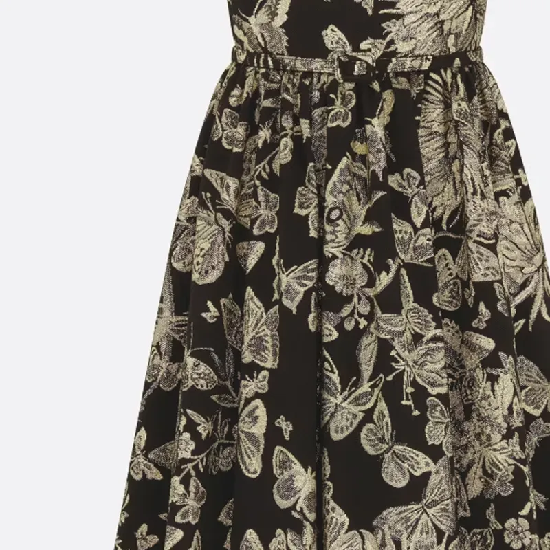 DIOR Slip Dresses Women's Black-4