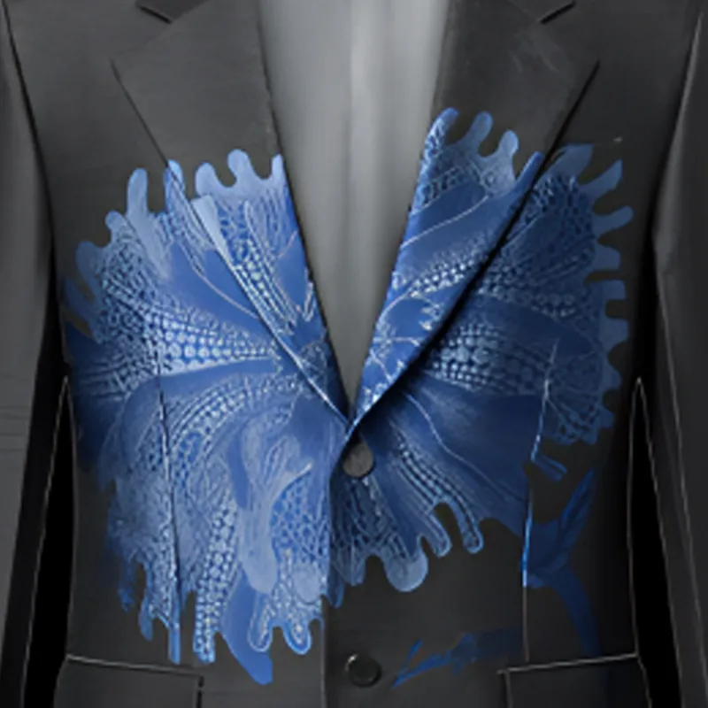 LOUIS VUITTON x Yayoi Kusama SS23 Business Suits Coats Men's Black-3