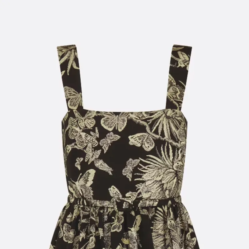 DIOR Slip Dresses Women's Black-2
