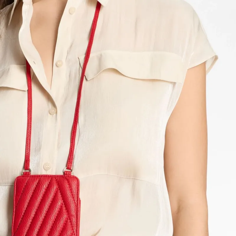 ARMANI EXCHANGE Flap pocket Crepe Shirt-3