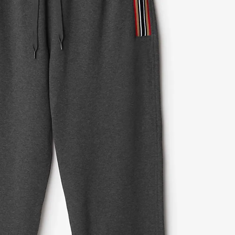 Burberry Knitted Sports Pants Men's Dark Gray-5