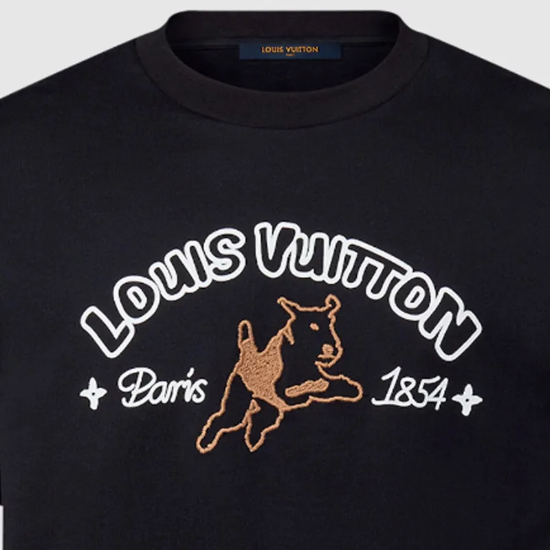 LOUIS VUITTON By Tyler The Creator Embroidered Cotton T shirt-3