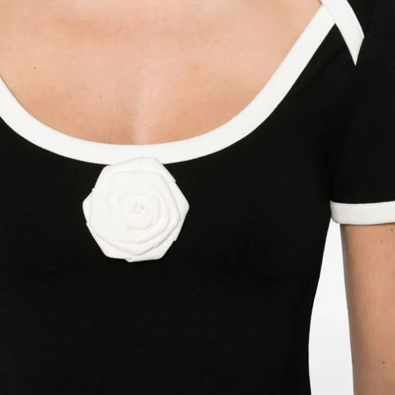 BALMAIN Boat Neck Short Sleeved Top-5