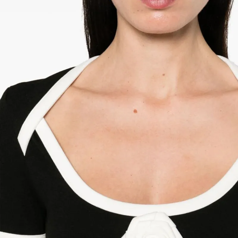 BALMAIN Boat Neck Short Sleeved Top-4
