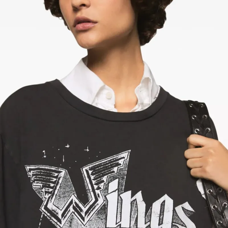 Stella McCartney Wings Graphic print Cotton T shirt-3