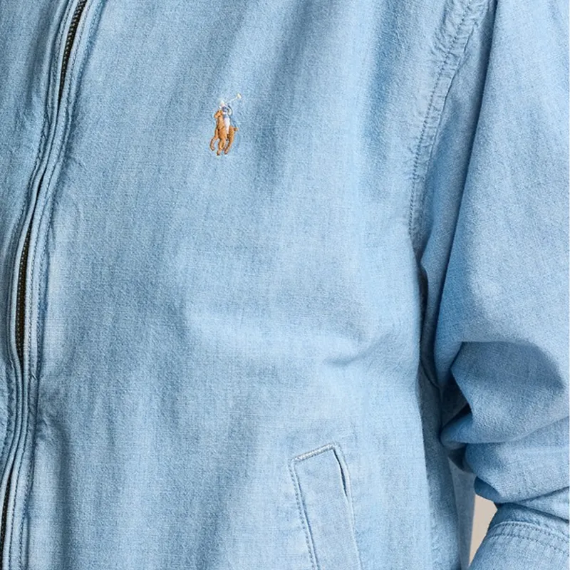 Polo Ralph Lauren Chambray Windbreaker 'Blue'-4