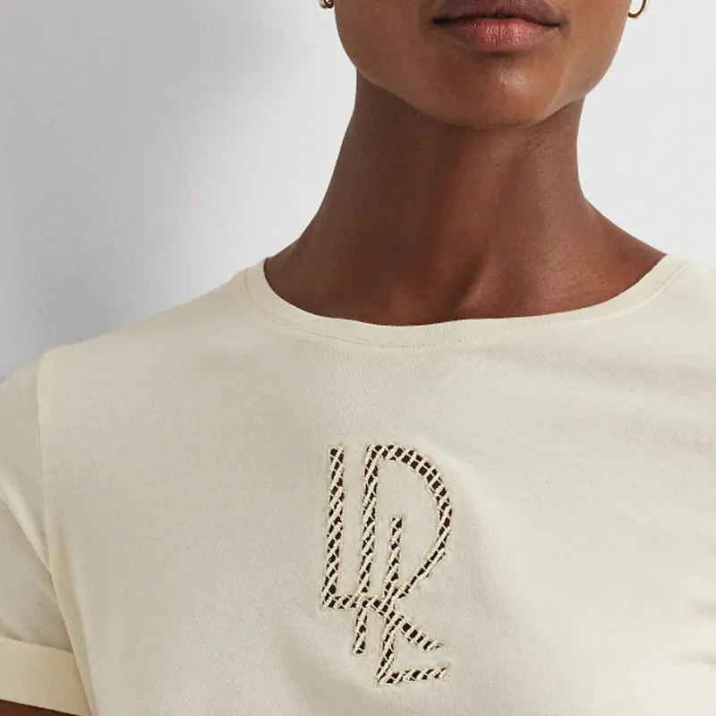 Polo Ralph Lauren SS24 T Shirt Women's Mascarpone Cream-4
