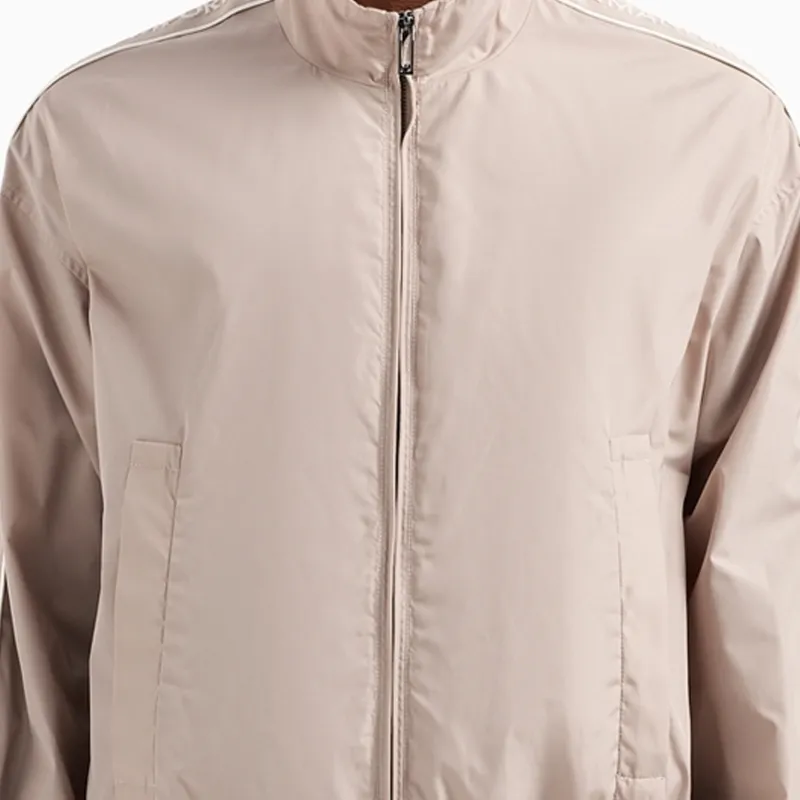 EMPORIO ARMANI Logo Tape Zip Up Sports Jacket-5