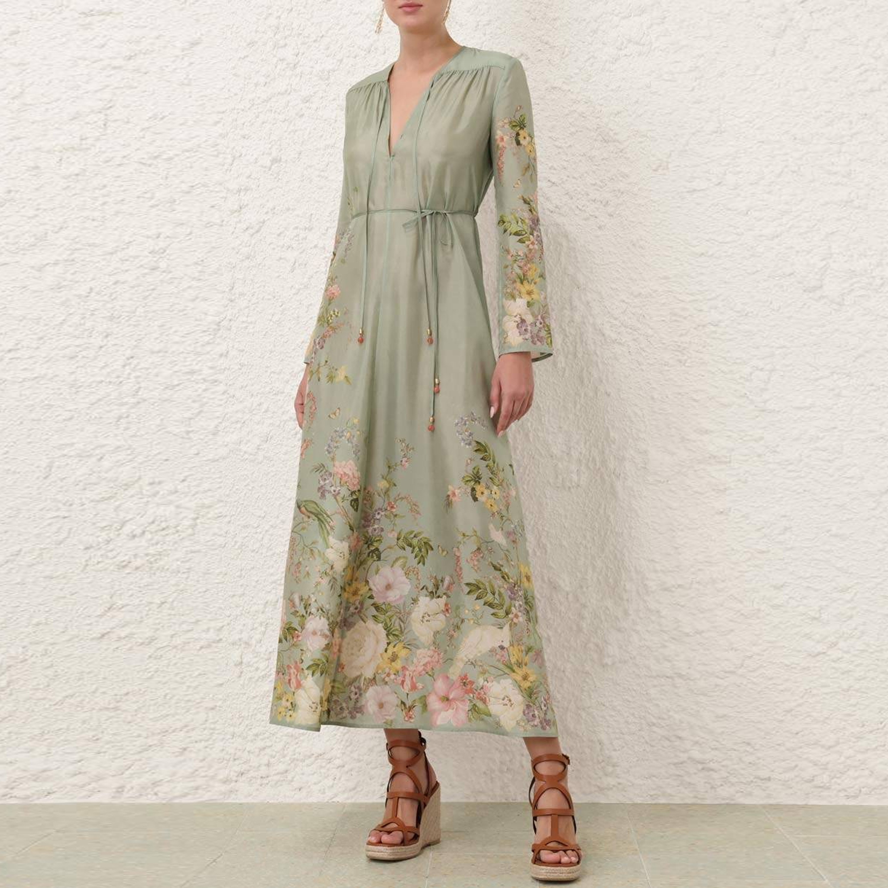 【Zimmermann】WAVERLY WRAP MIDI DRESS ラップ ミディドレス Zimmermann】WAVERLY WRAP MIDI DRESS ラップ ミディドレス