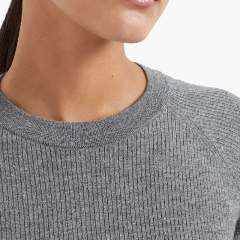 Brunello Cucinelli Ribbed Speckle knit Top-4