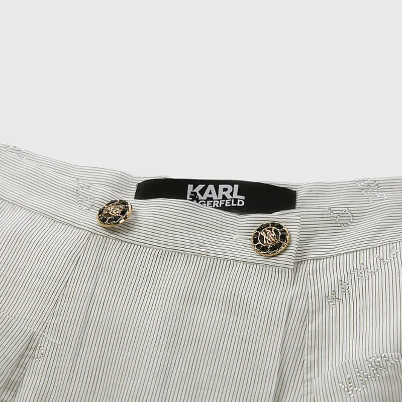 KARL LAGERFELD Casual Long Skirt Women's Gray-4