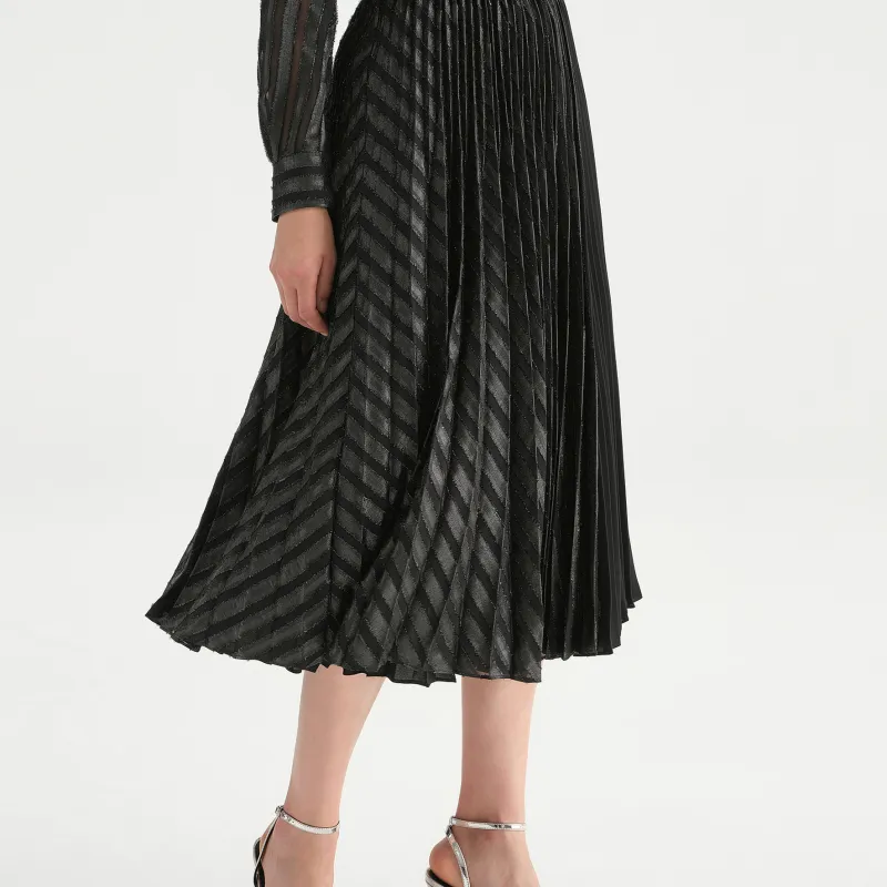 KARL LAGERFELD Casual Long Skirt Women's Black-5