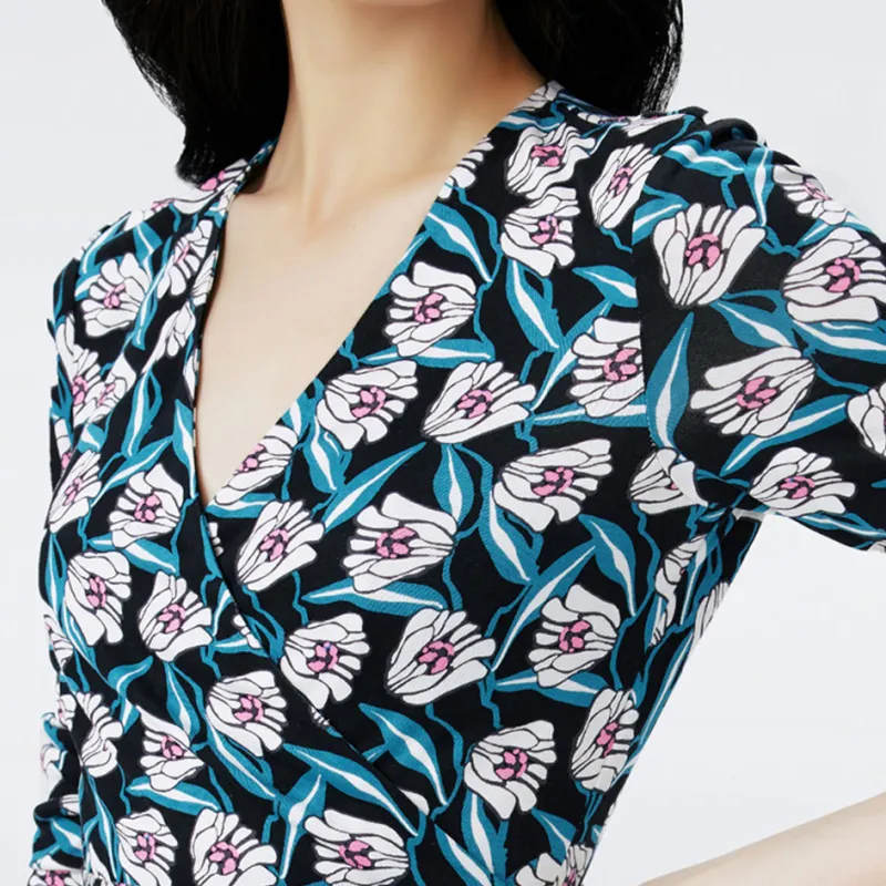 DVF Diane Von Furstenberg Floral print Silk Minidress-2