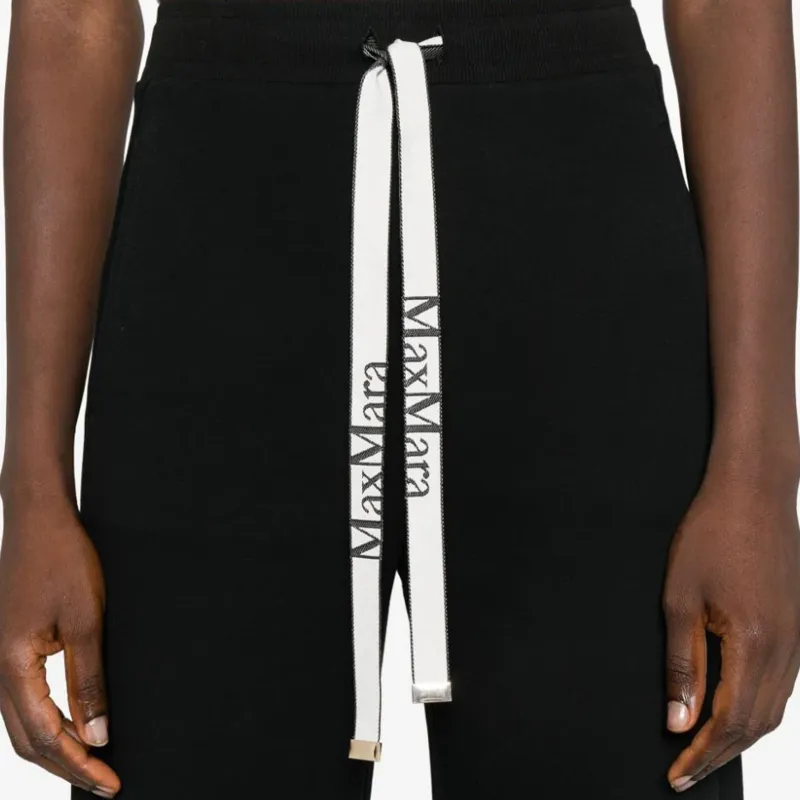 MaxMara Drawstring Jersey Trousers-4