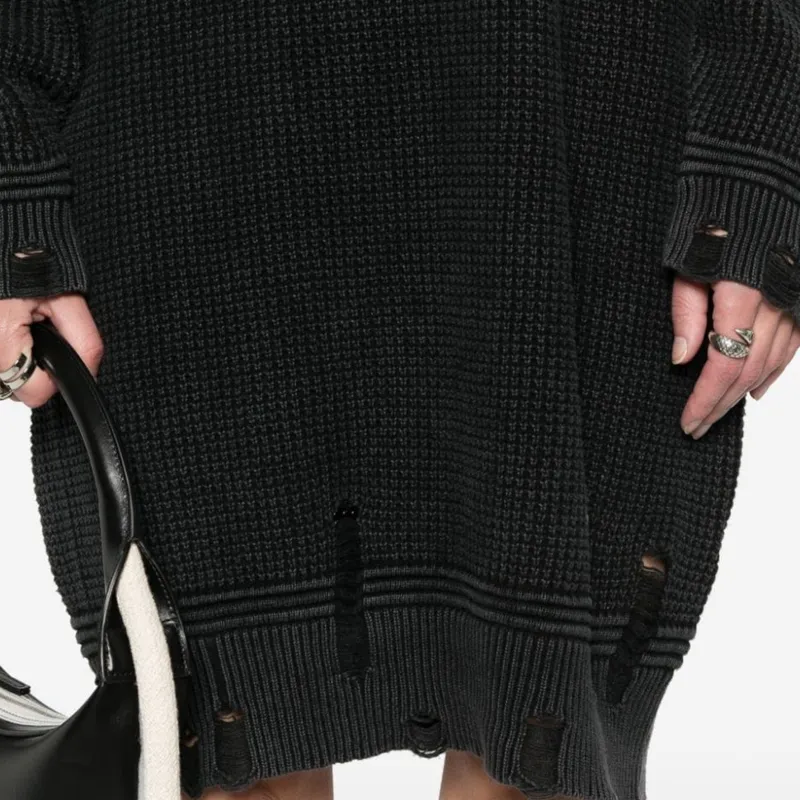 R13 Distressed Knitted Dress-4