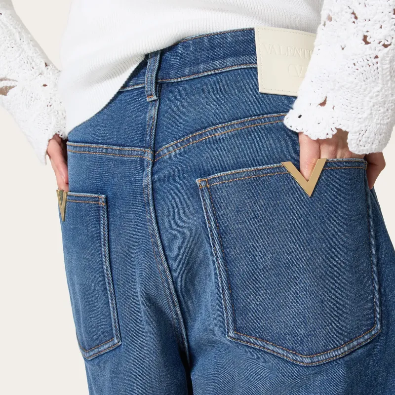 Valentino High rise Wide Leg Shorts-2