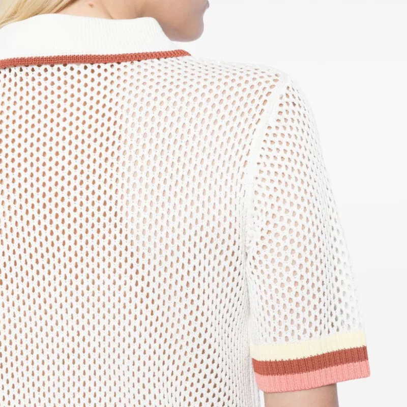 Zimmermann Crochet Polo Shirt-4