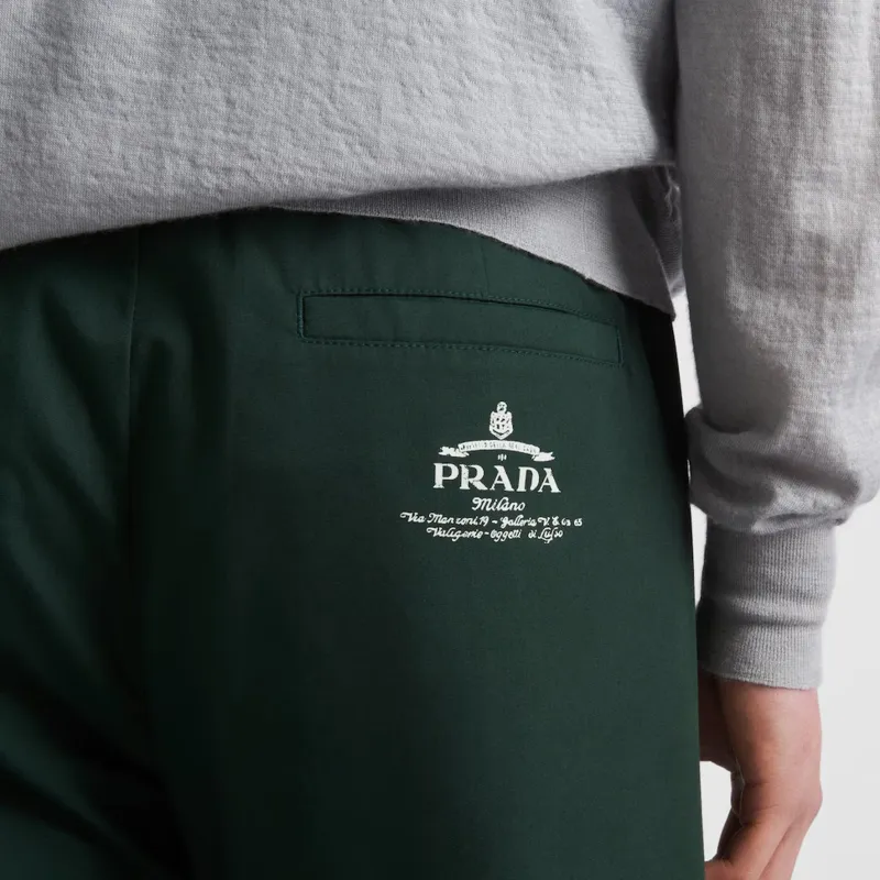 PRADA Poplin Trousers-4