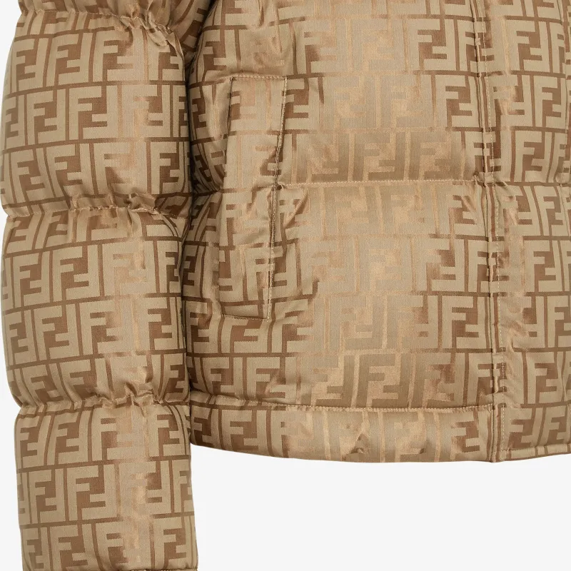 FENDI Logo Detailed Padded Jacket-5