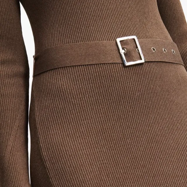 KARL LAGERFELD / Karl Lagerfeld Jeans Belted Knitted Dress-5