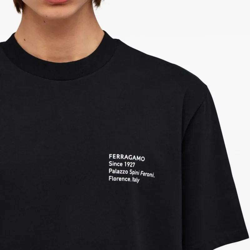 Ferragamo Graphic-Printed Crewneck T-Shirt-4