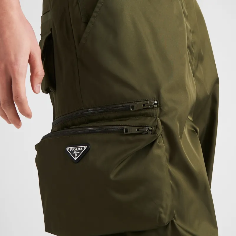 PRADA Re Nylon Pants Casual Pants Men's Green-3