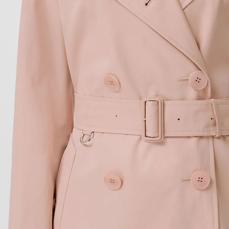 Burberry SS22 Trench Coat Women's Rouge Beige-5
