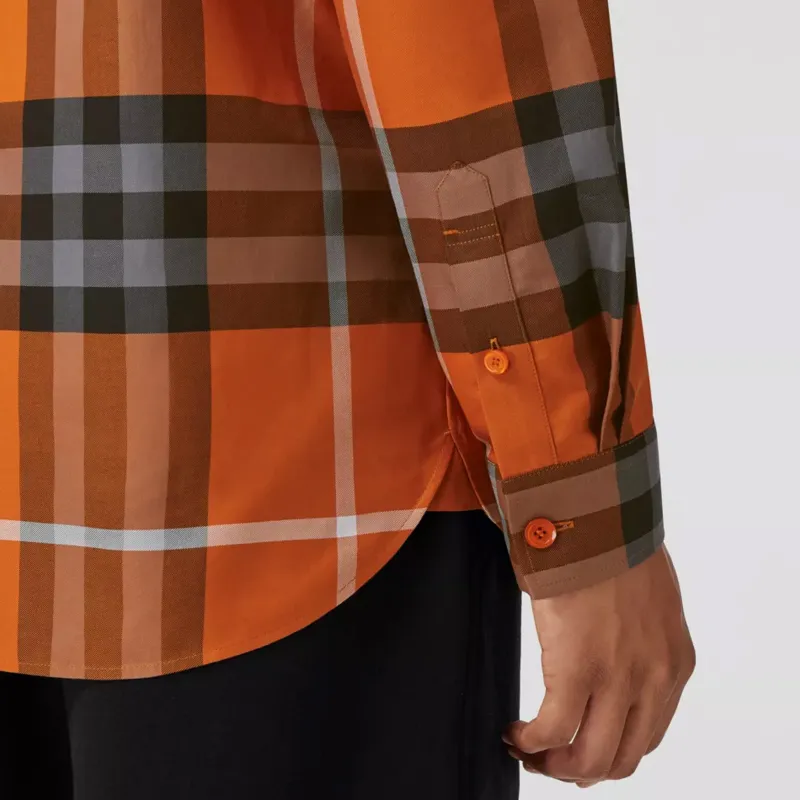 Burberry FW22 Shirt Men's Orange-4